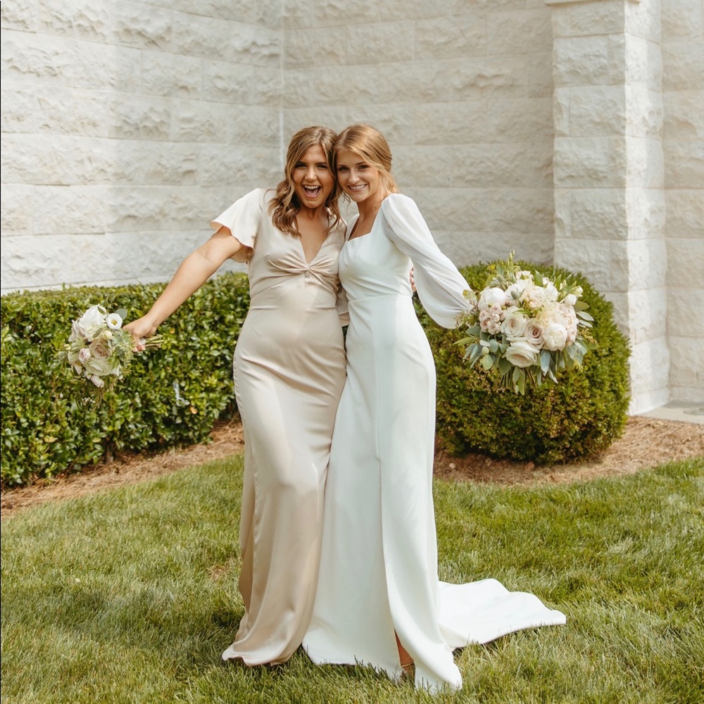 SHOW ME YOUR MUMU ROME TWIST GOWN BRIDESMAID DRESS